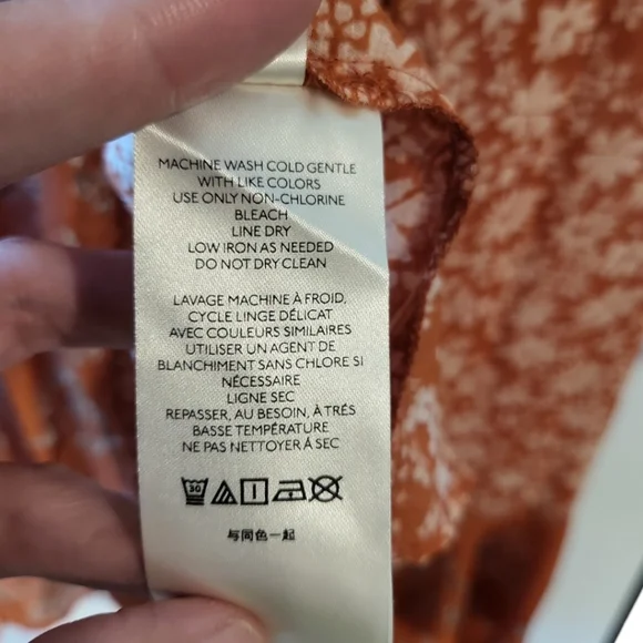 Free People bohemian blouse floral print button-up bell sleeves flowy feminine - Picture 8 of 11